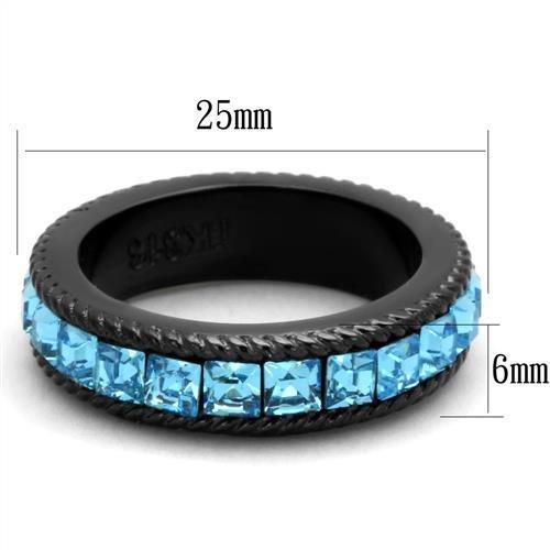 TK1867 - IP Black(Ion Plating) Stainless Steel Ring with Top TK1867 - IP Black(Ion Plating) Stainless Steel Ring with Top