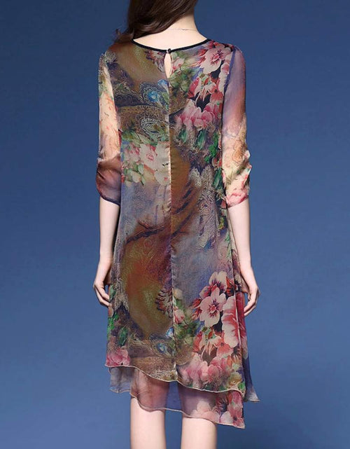 Load image into Gallery viewer, Womens Quarter Sleeve Floral Dress
